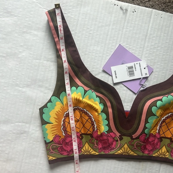 La DoubleJ Baia Printed Stretch Cotton Bralette Top - Picture 7 of 11
